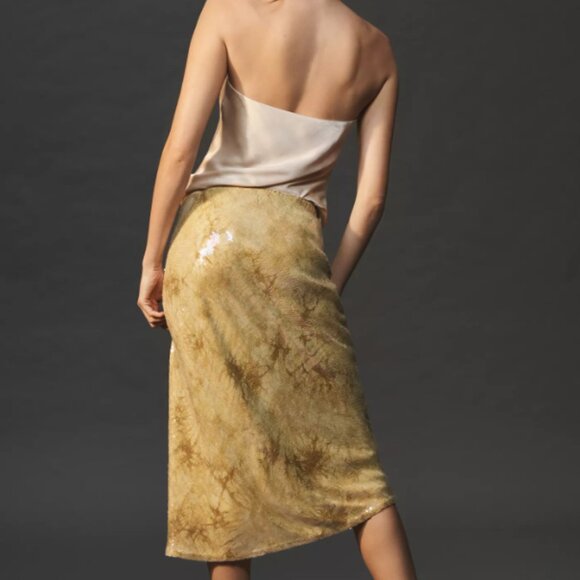 Anthropologie The Tilda Sequin Slip Skirt (NWT - SOLD OUT) - Picture 2 of 8